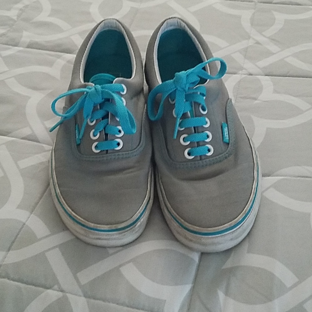 Van's size 8.5 real and grey